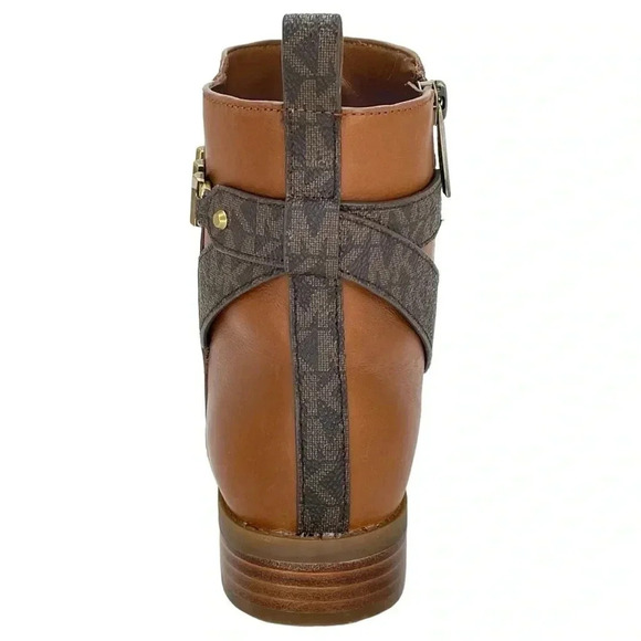Michael Kors Farrah Saddle Leather Womens Ankle Boots Size 5M - Picture 4 of 13